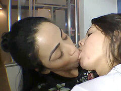 lesbos luxurious Deep kissing