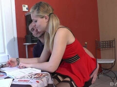 Grosser arsch, Grosser schwanz, Blondine, Blasen, Hundestellung, Natürlichen titten, Jungendliche (18+), Titten