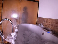 Black guy getting ready in the bathtub during the break - Mary RedHead - Big Bamboo - Capoeira Actor - Higor Negr&atilde;o