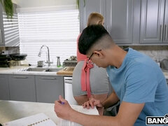 Grote mammen, Blond, Vriendje, Sperma shot, Hardcore, Hd, Keuken, Realiteit