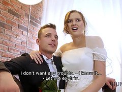 結婚, 浮気する, ドレス, ハードコア, Hd, お金, ストッキング, 結婚式