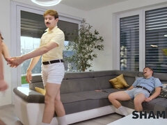 Braunhaarige, Geile alte tussi, Hardcore, Hd, Muschi, Rasiert, Sohn, Strümpfe