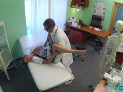 Reality Hospital Hardcore: Naughty Blonde Nurse Gets Doctor's Attention And His Cum part 2