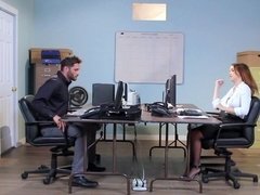 Hot office slut is getting banged