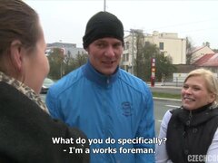 Leie, Braunhaarige, Auto, Paar, Geld, Party, Pov, Öffentlich