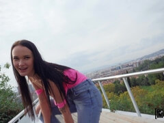 Cul, Bottes, Hard, Seins naturels, De plein air, Piercing, Pov, Nénés