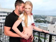 Kont, Grote lul, Pijpbeurt, Hondjeshouding, Natuurlijke tieten, Mager, Tiener, Tieten likken