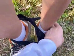 Mamada, Universidad, Corrida, Francés, Al aire libre, Coño, Colegiala, Tetas