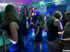 素人, ブロンド, チン, 女, 眼鏡, グループ, レザー, スインガー