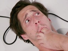 Bondage discipline sadomasochisme, Gebondenheid, Gezichtzitten, Voeten, Dominante vrouw, Latex, Orgasme, Prostaat
