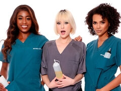 黒人, 黒人, 異人種間, キス, なめる, オナニー, オマンコ, 三人