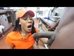 A quickie with the fast food worker