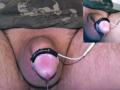 30 minutes of pure pleasure of electronic stimulation with lots of wetness and a huge cumshot