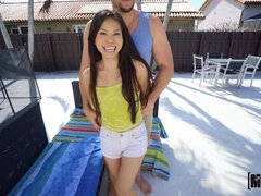 Americano, Mamada, Corridas, Polla, Estilo perrito, Pequeña, Coño, Tatuaje