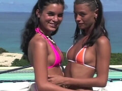 Tussi, Bikini, Erotisch, Fingern, Nackt, Zierlich, Öffentlich, Muschi