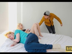 美人, ブロンド, フェラチオ, 浮気する, Hd, オマンコ, 睡眠, ティーン