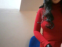 Leie, Braunhaarige, Bekleidet, Puppe, Latex, Milf, Elasthan