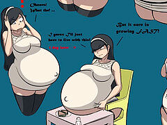 bevy of Pregnant Comics and beautiful Art with meaty BABY BUMPS