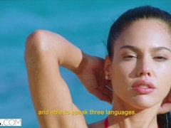 Strand, Pijpbeurt, Bruinharig, Klein, Pornster, Rijden, Tiener, Tieten likken