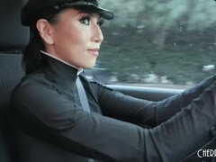 Negro, Estilo perrito, Penetracion con dedos, Sexo duro, Tetas naturales, Coño, Tetas, Uniforme