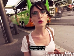 18 летние, Любители, Немки, Очки, На природе, На публике, Студентка, Молоденькие