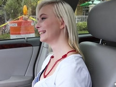 Southern Teen Fucks in the Car