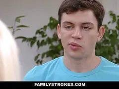 Stepfather compeer's companion's stepdaughter exercise and step-father trains '