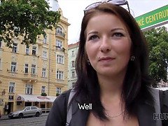 Czech teen gets paid for fucking in the capital for cash