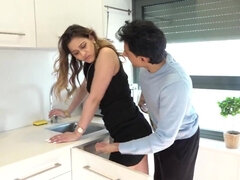 Amateur, Verga grande, Polla, Cocina, Mamá, Coño, Apretado, Esposa