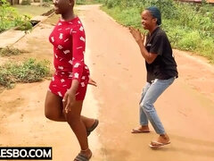 African lesbians dance ending in hot sex