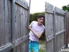 Blondine, Blasen, Geschnappt, Besamung, Masturbation, Milf, Pool, Spanner