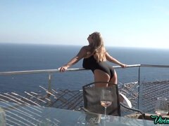 Rubia, Tetona, Gordita, Monstruo, Tetas naturales, Al aire libre, Polaco, Tetas