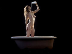 Bad, Grosse titten, Blondine, Milch, Nackt, Solo, Jungendliche (18+), Nass