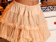 超カワイイ, エロティック, Hd, キッチン, オナニー, ソフトコア, ストリップ, いじめ