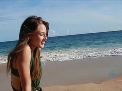 Bruinharig, Flashing, Vriendin, Gezichtspunt, Openbaar, Kut duiken, Douche, Tieten likken
