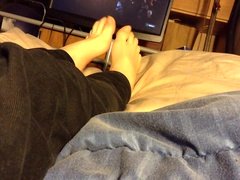 Feet in bed relaxing (FootFetish)