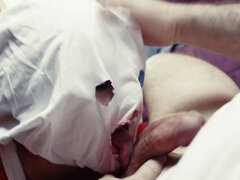 アナル, ブロンド, フェラチオ, 足フェチ, ハードコア, マスク