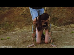 Садо мазо, Бондаж, Брюнетки, Доминирование, Хд, Унижение, На природе, Связанные