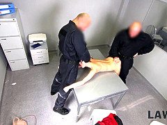 Хд, Два парня и девушка, Полиция, Наказание, Реалити, Тощие, Втроем, Униформа