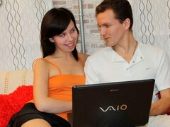 Pijpbeurt, Bruinharig, Man die toekijkt, Fetisj, Man man vrouw, Geperverteerd, Tiener, Tieten likken