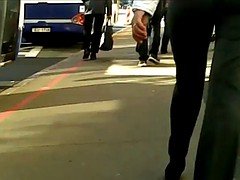 Beautiful Latvian Woman Bus Voyeur Grope Encoxada BBW PAWG