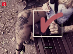 Éjaculer dans la bouche, Allemand, De plein air, Public, Tatouage