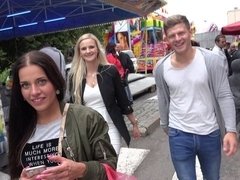 Блондинки, Двойное проникновение, Ласковые ручки, Деньги, Натуральные сиськи, На природе, Бритые, Молоденькие