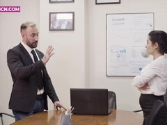 Blonde, Lingerie, Mexicainne, Bureau, Rousse roux, Secrétaire, Jarretelles, Nénés