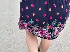 Beauté, Bikini, Exhib, Fille latino, De plein air, Prostituée, String, Sous la jupe