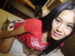 Asiatisch, Grosser schwanz, Blasen, Spermaladung, Schwanz, Filipina, Zierlich, Titten