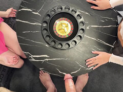 Enthousiasteling, Grote lul, Schattig, Handbeurt, Slipje, Feest, Taboe, Trio