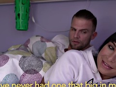 Curvy euro hottie pounded by dorm roommate before blowjob