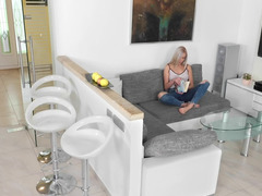 Blondine, Masturbation, Muschi, Solo, Eng, Spanner