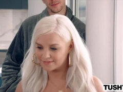 Penthouse makes Blonde Broad go Ass to Mouth